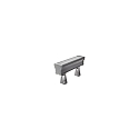panel spot WALLWASHER IP66, titanium dimmable
