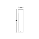 Brumberg Lichtpaal MATURNA IP44 schakelbaar LED IP44, grafiet 