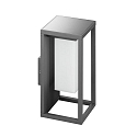 Wandlamp op zonne-energie RUBI  schakelbaar LED IP54, grijs 