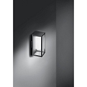 Brumberg Wandlamp op zonne-energie RUBI  schakelbaar LED IP54, grijs 