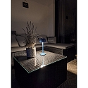 Brumberg Tafellamp op batterijen ROSS down, met Touch-Dimmer IP54, blauw dimbaar