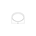 Brumberg Ring MAKIRA � 35CM rond, wit