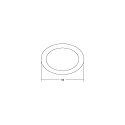 Brumberg ring MUNA MICRO round, black matt