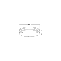 Brumberg Ring MUNA MEGA met diffuser, zwart mat