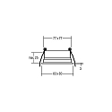Brumberg Inbouwframe COUPLED, wit