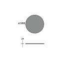 acoustical element SILENTIUM (STRUCTURE) FOR BIRO40 / 10CM / 120CM round