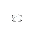 Brumberg 3-fase T-connector beschermingsgeleider links, zwart