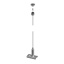 toebehoren Touwophanging PEPA HIGH / 3M mechanisch, instelbaar, zilver 4cm