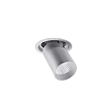 Plafondinbouwarmatuur TRAXX MICRO draaibaar, roteerbaar, direct IP20, zilver dimbaar