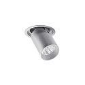 Plafondinbouwarmatuur TRAXX MINI draaibaar, roteerbaar, direct IP20, zilver dimbaar