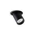 Plafondinbouwarmatuur TRAXX MINI draaibaar, roteerbaar, direct IP20, zwart dimbaar