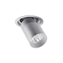 Spot TRAXX MINI rond, draaibaar, roteerbaar, schakelbaar LED IP20, zilver 