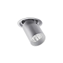 Plafondinbouwarmatuur TRAXX MIDI draaibaar, roteerbaar, direct IP20, zilver dimbaar