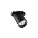 Plafondinbouwarmatuur TRAXX MIDI draaibaar, roteerbaar, direct IP20, zwart dimbaar
