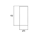 Brumberg Opbouw armatuur TRAXX MAXI rond, direct IP20, zilver dimbaar