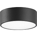 Wand- en plafondarmatuur klein, rond IP65, antraciet 