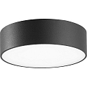 Wand- en plafondarmatuur groot, rond IP65, antraciet 