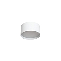 Plafondarmatuur voor buiten � 9CM rond, CCT Switch, met diffuser IP44, gepoedercoat, wit