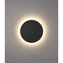 CMD Creative Metalldesign outdoor wall luminaire round, CCT Switch, indirect IP54, anthracite