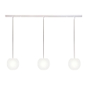 pendant luminaire ACAI 16 3 flames E27 IP20, mat, opal white dimmable
