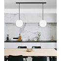 Casablanca pendant luminaire ACAI 21 2 flames E27 IP20, mat, opal white dimmable