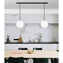 Casablanca pendant luminaire ACAI 21 2 flames E27 IP20, mat, opal white dimmable