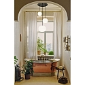 Casablanca pendant luminaire ACAI 16|21|26 3 flames, round E27 IP20, mat, opal white dimmable