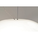 Casablanca Pendelarmatuur AIH 1-vlams, medium E27 IP20, aluminium geborsteld, wit mat dimbaar