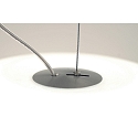 Casablanca Pendelarmatuur AIH 1-vlams, medium E27 IP20, aluminium geborsteld, wit mat dimbaar