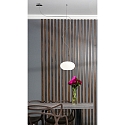 Casablanca Pendelarmatuur AIH 1-vlams, klein G9 IP20, aluminium geborsteld, glanzend, wit dimbaar