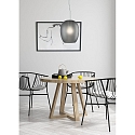 Casablanca Pendelarmatuur ANUA 1-vlams E27 IP20, aluminium geborsteld, grijs, mat dimbaar