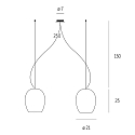 Casablanca Pendelarmatuur ANUA 1-vlams E27 IP20, aluminium geborsteld, grijs, mat dimbaar