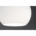 Casablanca Pendelarmatuur BALL 1-vlams, dimbaar E27 IP20, aluminium geborsteld, opaal, wit mat dimbaar