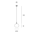 Casablanca Pendelarmatuur BALL 1-vlams, dimbaar E27 IP20, aluminium geborsteld, opaal, wit mat dimbaar