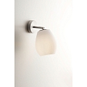 Wandarmatuur BAGAN E27 IP20, aluminium, mat, opaalwit dimbaar