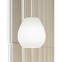 Casablanca Pendelarmatuur BAGAN 1-vlams, dimbaar E27 IP20, aluminium geborsteld, opaal, wit mat dimbaar