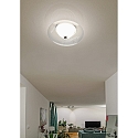 Casablanca Plafondarmatuur BLOO IP20, kristalhelder, mat, opaalwit dimbaar