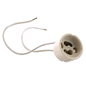GU10 fitting GU10 / 15CM CABLE met open kabel, wit