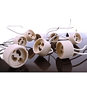 Deko-Light GU10 fitting GU10 / 15CM CABLE met open kabel, wit