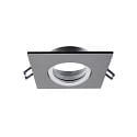 Inbouwspot SAMSOLA MAX hoekig, draaibaar IP20, aluminium dimbaar