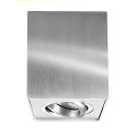  Kapego ceiling luminaire, Dato, 220-240V AC / 50-60Hz, GU10, 50W, aluminum, brushed silver