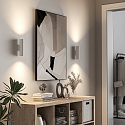 Deko-Light wall luminaire CAN UP & DOWN up / down, 2 flames, rigid GU10 IP20, white