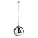 Deko-Light Pendant luminaire FURNEL, E27, silver / chrome