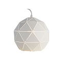Deko-Light Pendant luminaire ASTEROPE RUND 250, E27, matt white