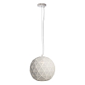 Pendant luminaire ASTEROPE RUND 400, E27, matt white