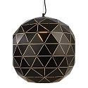 Deko-Light Pendant luminaire ASTEROPE RUND 500, E27, matt black