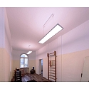 Deko-Light Pendelarmatuur LED PANEL hoekig IP40, wit aluminium dimbaar