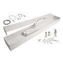 Deko-Light Pendelarmatuur LED PANEL hoekig IP40, verkeerswit dimbaar