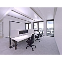 Deko-Light Staande lamp OFFICE THREE PRO MOTION up down, met sensor, Tunable White IP20, gitzwart dimbaar