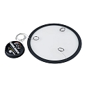 Deko-Light pendant luminaire round IP40, transparent, deep black dimmable